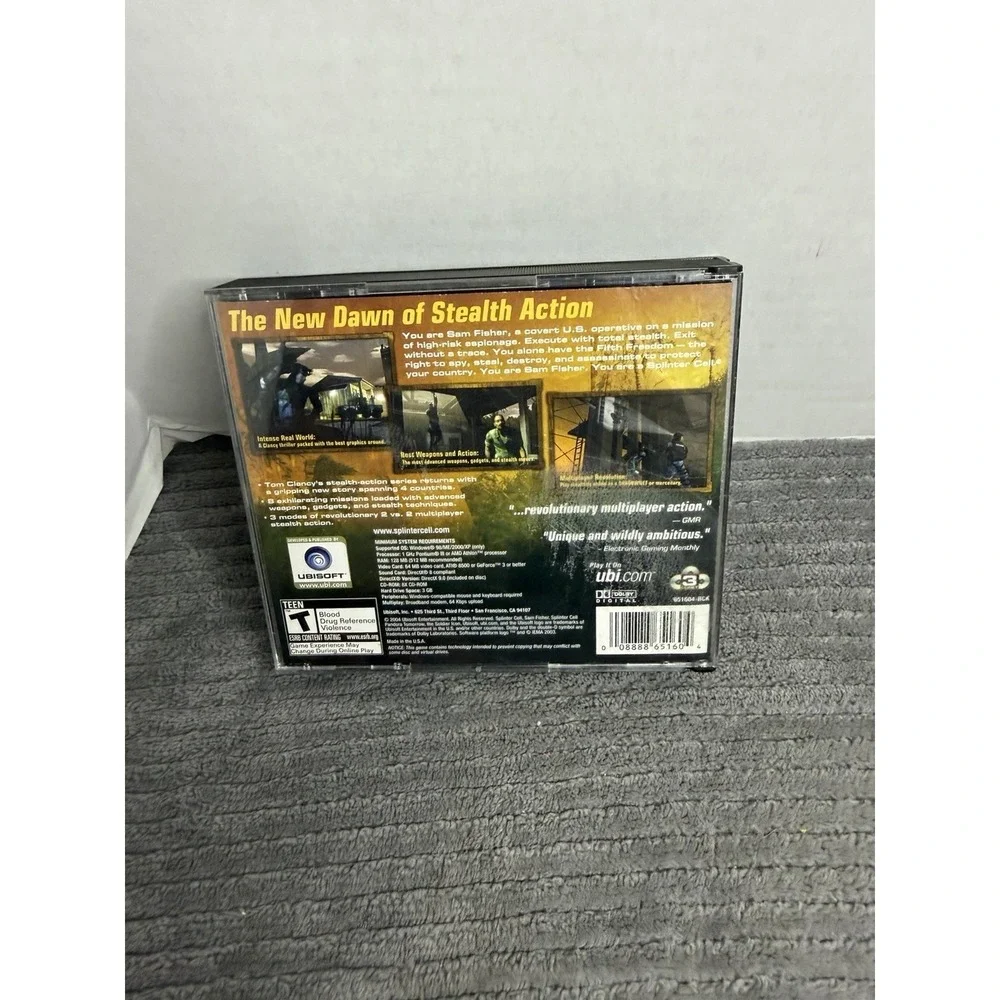 Tom Clancy's Splinter Cell: Pandora Tomorrow (PC-CD Rom) Missing 1 Disc